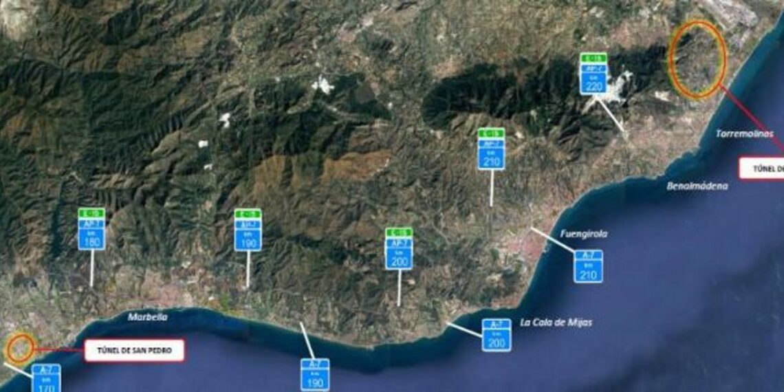 Adjudicadas por 3,76 millones obras de mejora y modernización de túneles de Churriana y San Pedro de A-7