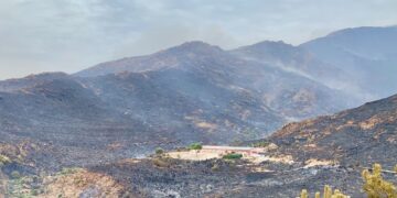 ADANA prepara su evacuación y solicita a particulares que no acudan para así despejar la carretera