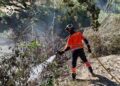 La temporada de riesgo de incendios arranca con la extinción de un fuego en Ubrique