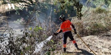 La temporada de riesgo de incendios arranca con la extinción de un fuego en Ubrique