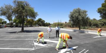 160 plazas de aparcamiento más en la playa Real de Zaragoza de Las Chapas