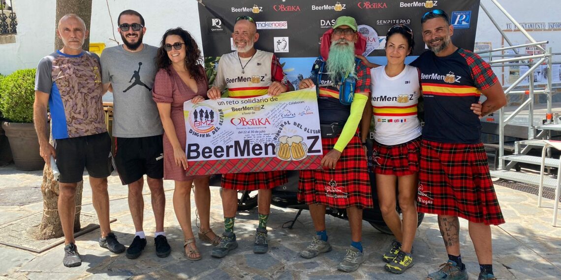 BeerMenZ culmina su reto solidario “Diagonal del Olivar”