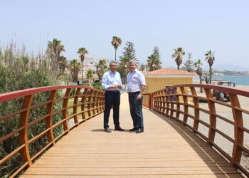 Finalizan las obras del tramo de corredor litoral en Arroyo Vaquero en Estepona
