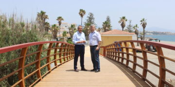 Finalizan las obras del tramo de corredor litoral en Arroyo Vaquero en Estepona
