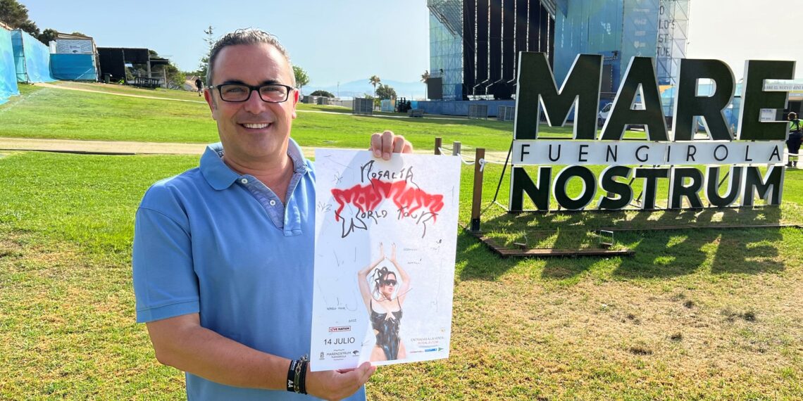 Todo preparado para el concierto de Rosalía, este jueves 14 de julio, en Marenostrum Fuengirola