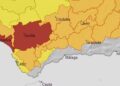 Así se reparten esta semana las alertas por temperaturas máximas en Andalucía