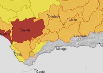 Así se reparten esta semana las alertas por temperaturas máximas en Andalucía