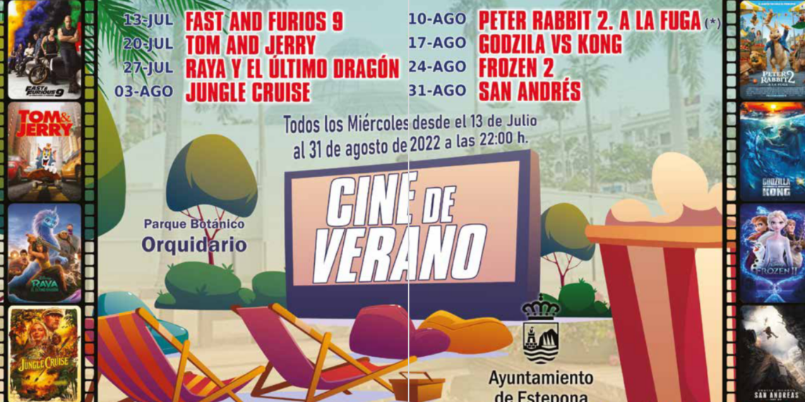 El miércoles comienza el Cine de Verano en el Parque Botánico – Orquidario de Estepona