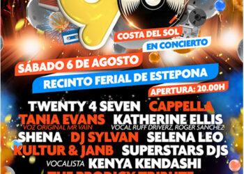 El recinto ferial de Estepona acoge un espectáculo dedicado a la música dance de los 90