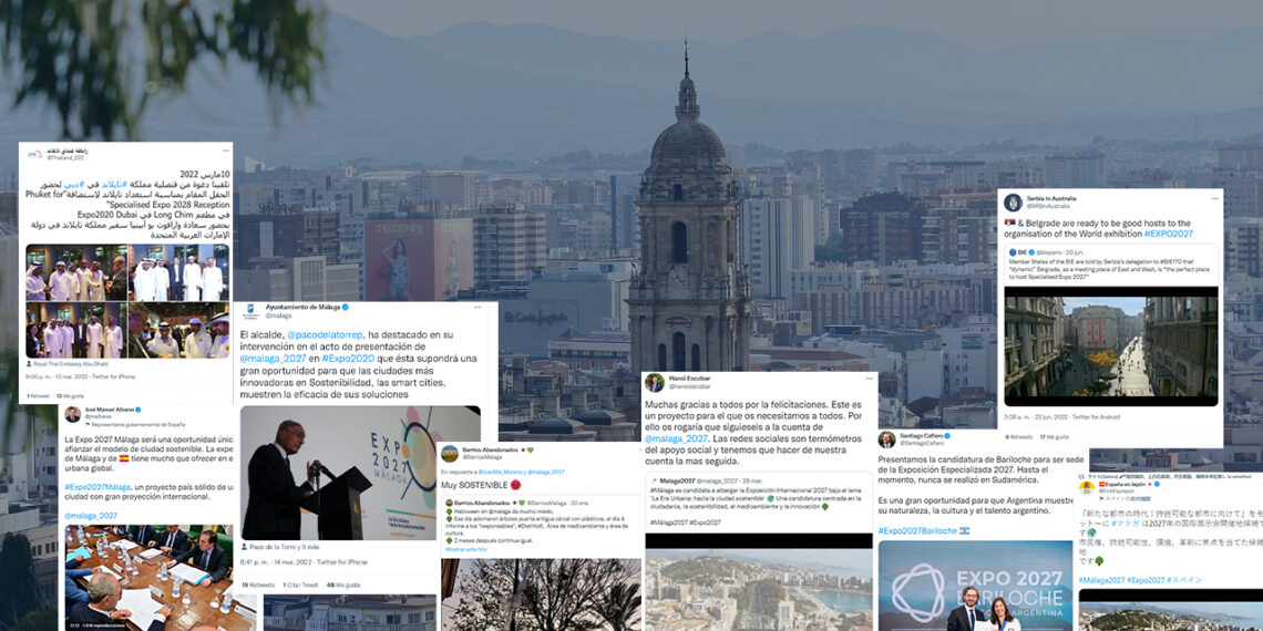 La candidatura de Málaga para albergar la Expo 2027 triunfa en Twitter