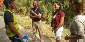 Nuevas labores de desbroce en el Río Manilva