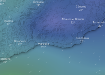 Agosto acaba con un fin de semana de bajada de temperaturas y llovizna en la Costa del Sol