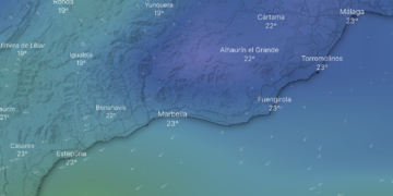 Agosto acaba con un fin de semana de bajada de temperaturas y llovizna en la Costa del Sol