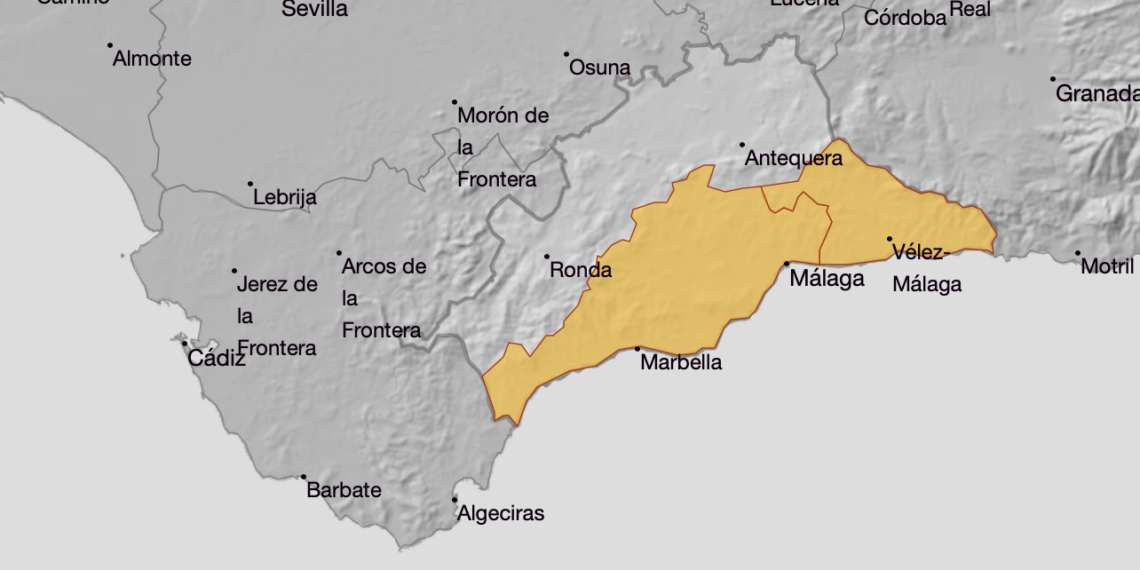 Aviso naranja por altas temperaturas en toda la provincia de Málaga