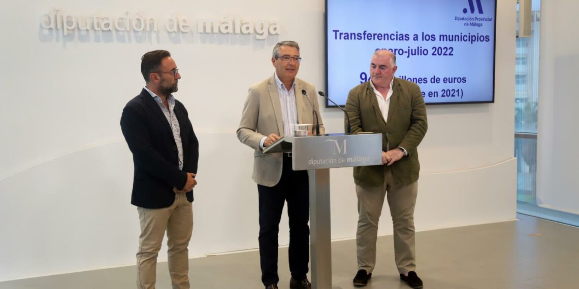 Diputación incrementa un 30% transferencias a los municipios entre enero y julio y alcanza los 94,1 millones