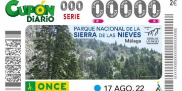 La ONCE dedica el cupón del 17 de agosto al Parque Nacional Sierra de las Nieves