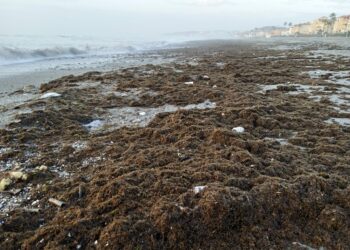 El temporal causa daños en las playas de Casares