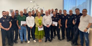 Acto de celebración del Día de la Policía Local de Casares