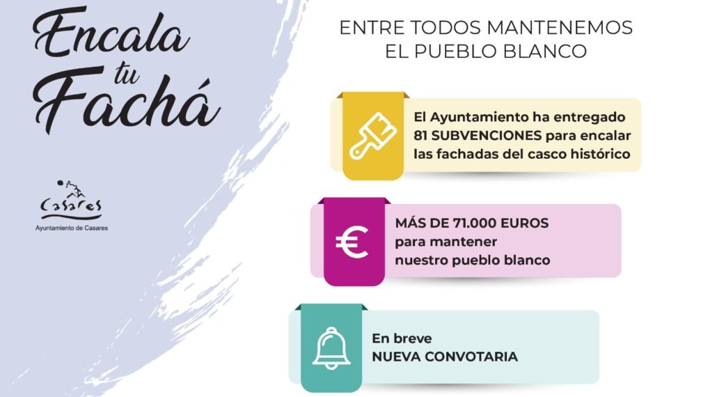 El Ayuntamiento de Casares destina más de 71.000 euros para mantener el pueblo blanco