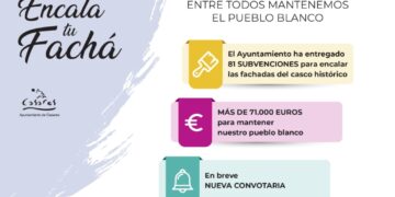 El Ayuntamiento de Casares destina más de 71.000 euros para mantener el pueblo blanco