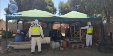 Desmantelado un laboratorio de coca similar a los creados en Sudamérica