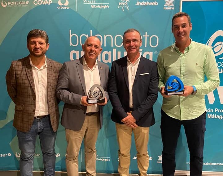 La Gala del Baloncesto Provincial homenajea a Javier Montañez y al Ayuntamiento de Manilva