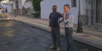 La remodelación de la avenida Miraflores sigue avanzando en Manilva