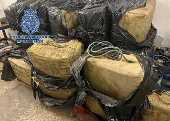 Intervenidos 700 kilos de hachís en el peaje de la AP-7 de Manilva