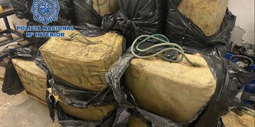 Intervenidos 700 kilos de hachís en el peaje de la AP-7 de Manilva