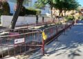 Obras para la canalización del cableado de alta tensión en Marina de Casares