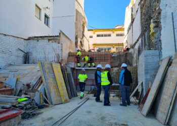 Continúan las obras en el pasaje entre calle Jimena y la circunvalación