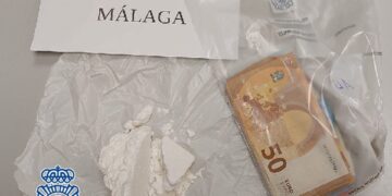 Detenido un hombre tras sorprenderlo con 100 gramos de cocaína en el Cercanías Málaga-Fuengirola