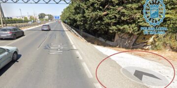 Captan en la capital a un coche circulando a 220 kilómetros por hora en una vía limitada a 80