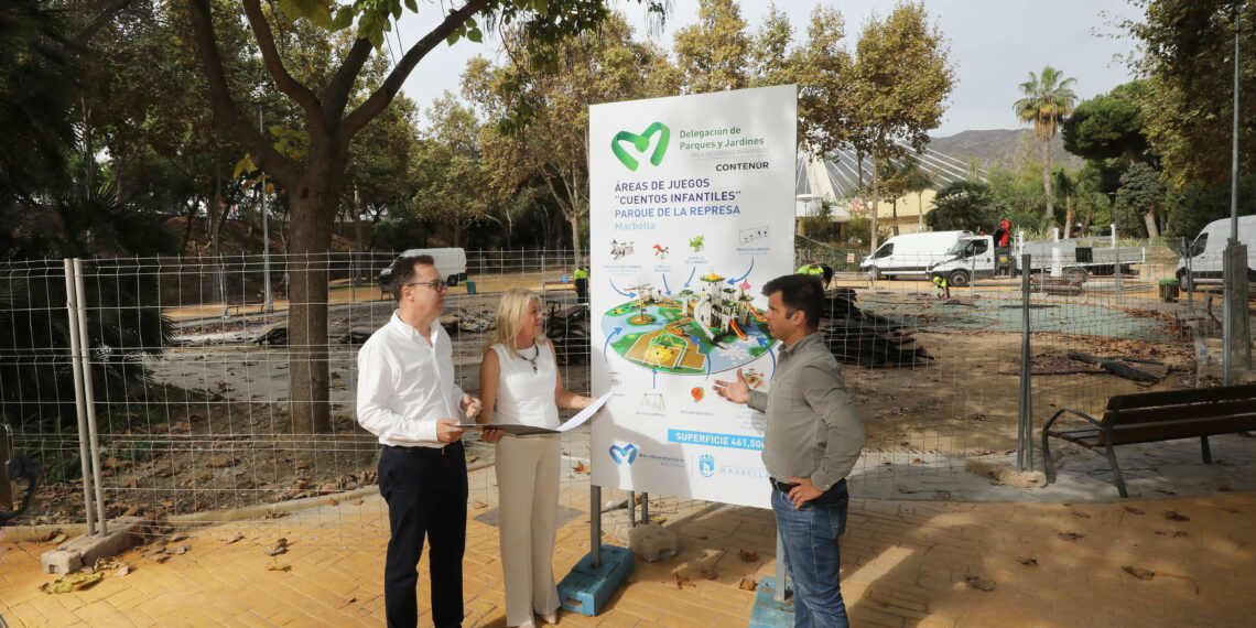 La zona infantil del Parque de la Represa se contagia de literatura