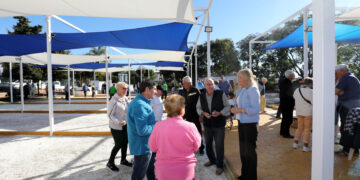 Reabiertas con un torneo internacional las pistas de petanca Eriks Plan de Las Chapas tras su remodelación integral