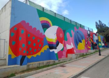 Dos nuevos murales dan colorido al Colegio Maicandil