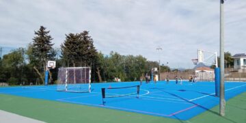 Secadero abre la nueva pista polideportiva del colegio Los Almendros