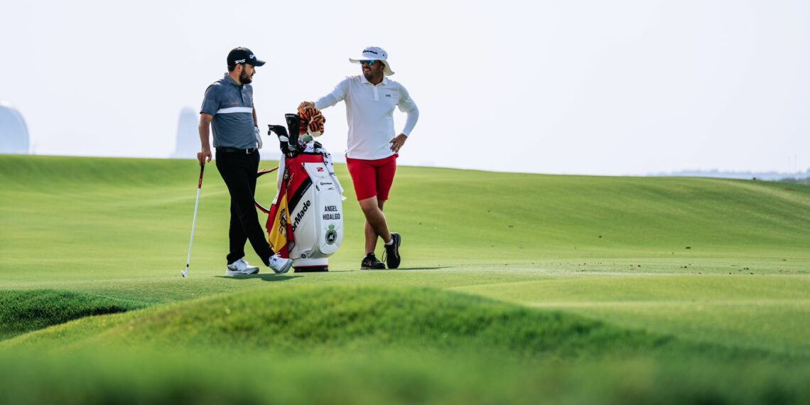 Ángel Hidalgo (Marbella) y Kisco Pérez (Secadero) brillan en el Torneo de Golf de Dubai
