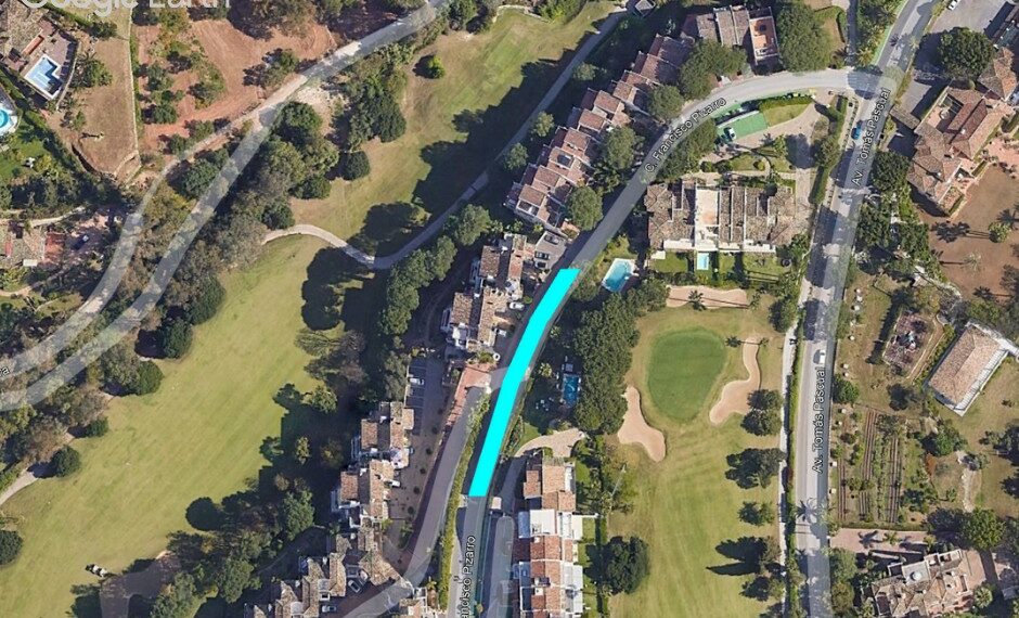 Mejoras en la calle Francisco Pizarro de Benahavís