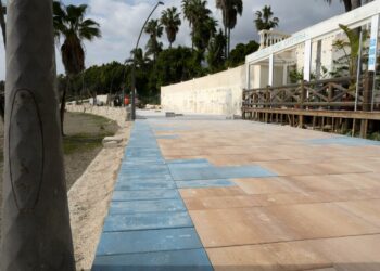 Llegan al 50% las obras de la última fase del paseo marítimo en el tramo del centro urbano esteponero