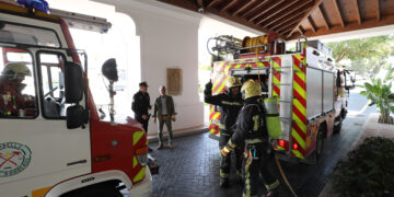 Simulacro de incendio en el hotel Hard Rock Marbella