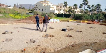 Avanzan las obras del nuevo parque de agua de Casares Costa