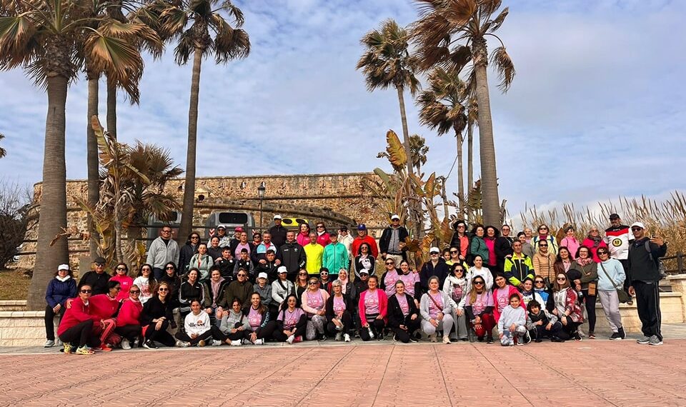 Marcha solidaria de la mujer en Manilva