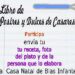 Envía tu receta al libro de postres y dulces casareños
