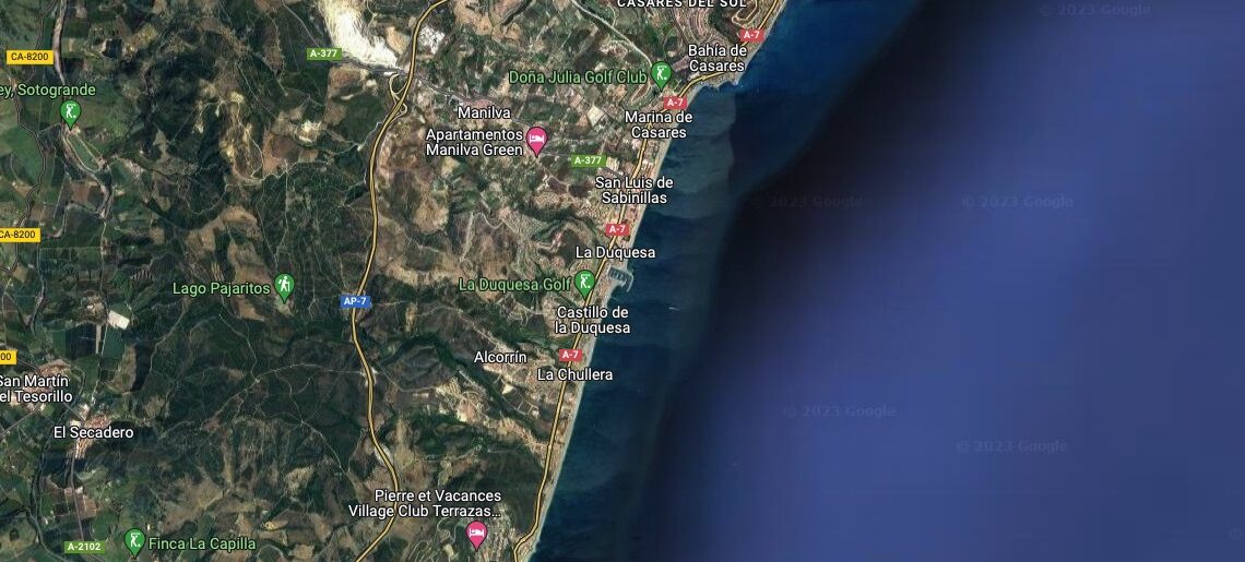 Un motorista gibraltareño, ‘cazado’ a 200km/h en una carretera de Manilva limitada a 80