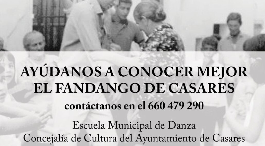 La Concejalía de Cultura trabaja en un manual del Fandango Casareño