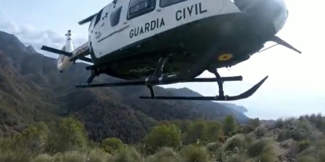 Rescatan a un senderista herido en la zona de Fuente del Esparto de Nerja