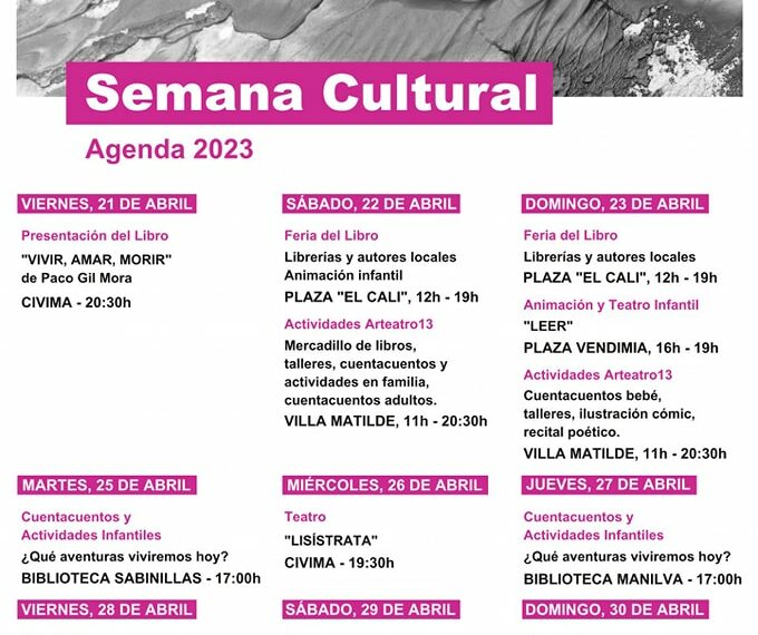 Actividades de la Semana Cultural en Manilva 2023