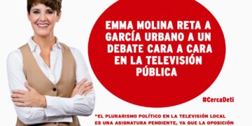 El PSOE reta a García Urbano a un debate televisado