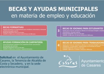 El Ayuntamiento de Casares abre convocatorias para becas y ayudas de formación